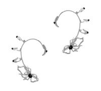 Manchette d'oreille Recluse marron foncé, réglable pour un usage quotidien, accessoire gothique non pénétrant pour la musique, artiste, araignée clip d'oreille