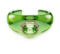 Manchette Dulcis, Taille octogonale, Verte, Doré à l’or 18 carats (750/1000) S