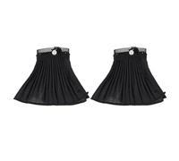 Manchette en Dentelle Résille, Paire, Chiffon Noir, pour Pull et Manteau | Décoration Élégante et Solide, Style Simple et Distinctif, pour Mère ou Petite Amie, Usage Quotidien