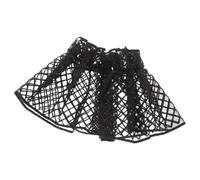 Manchette Factice Décorative en Polyester Noir pour Femme