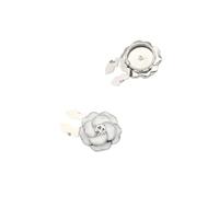 Manchette Fashion Camellia Cufflinks DIY Clothing Accessories Casual Business(White)