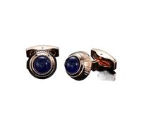 Manchette Men's French Shirt Cufflinks High-end Round Shell Cat's Eye Stone Redwood Cuffs(128)