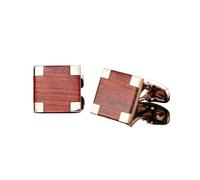 Manchette Men's French Shirt Cufflinks High-end Round Shell Cat's Eye Stone Redwood Cuffs(230)