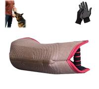 Manchette Mordant Chien, Équipement D'entraînement De Morsure | Jeu De Traction Pliable pour Chiens pour Chiens De Berger Allemand, Extérieur, Cours De Formation avec 1 paire de gants antidérapants