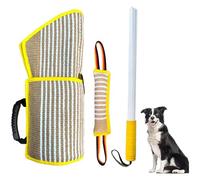 Manchette Mordant, Protection Manche Anti Morsure, Kit de dressage professionnel contre les morsures de chien 3 en 1, manchon de bras for morsure de chien, fouet agitateur for protection contre les mo