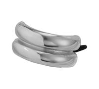 Manchette pour queue de cheval, manchette pour queue de cheval en métal - Manchette poney double arche - Manchette de cheveux élastique Ellipse à la mode, couvre-chef creux géométrique, accessoires de