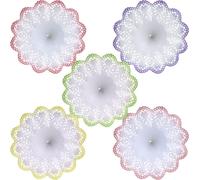 Manchettes Biedermeier pour créations de bouquets en papier style batik 25 pcs