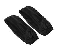 Manchettes Bras Imperméables Réutilisables en PVC Noir pour Adultes | Protection Épaisse Éclaboussures, Polyester Coton, pour Avant-bras, la Cuisine, Coiffure et Peinture