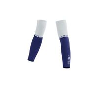 Manchettes compressport armforce bleu blanc