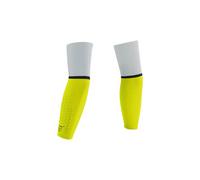 Manchettes compressport armforce ultralight blanc jaune