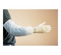 Manchettes de protection blanches contact alimentaire, taille unique, lot de 100