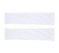 Manchettes de soleil rafraîchissantes Manchettes de bras de protection UV Manchons de couverture de bras, manches en soie de glace fraîches et respirantes pour les sports et les activités(blanche)