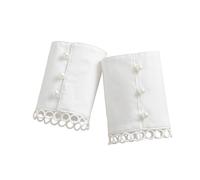 Manchettes détachables simples pour femmes, chemises d'hiver, automne, pull, sweat-shirt, boutons élégants avec perles, Tel que montré, taille unique