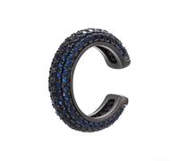 Manchettes d'oreilles géométriques en zircon doré réglable | Déconstruction géométrique, finition dorée, ajustement réglable, incrustation de zircone, pas besoin de percer