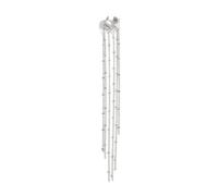 Manchettes d'oreilles longues à franges pratiques - Design à clipser - Pas besoin de perçage - Confortable - Convient pour diverses occasions - Cadeau non percé - Accessoire d'oreille, One Size, Comme