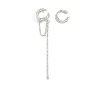 Manchettes d'oreilles longues à franges pratiques - Design à clipser - Pas besoin de perçage - Confortable - Convient pour diverses occasions - Cadeau non percé - Accessoire d'oreille, One Size, Comme