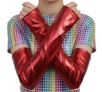 Manchettes Longues Brillantes Enfant Accessoires de Danse Unisexes | Finition Réfléchissante Gant de Déguisement pour Fêtes Bals Masqués Chorégraphies Concerts Soirées Festives Spectacles