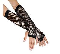 Manchettes longues en maille Beautys Love, pour femme noires, taille unique