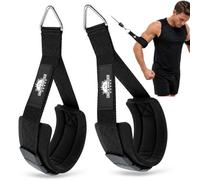 Manchettes pour machine à câble - Biceps Curl et Triceps Pushdown | Manchettes supérieures pour machines à câble, néoprène de 7 mm, anneau triangulaire en fer ; soulève, pushdowns