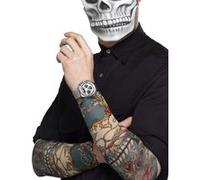 manchettes tatouage bras jour des morts mexicain - smiffys 44225 Multicolore G