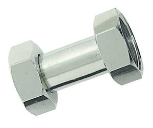 Manchon 2 écrous tournant égal femelle 15x21 Chrome