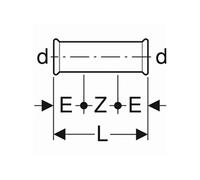 Manchon à insérer GEBERIT Mapress Acier Carbone - 221