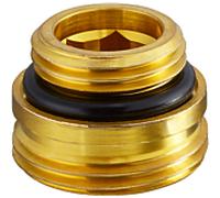 Manchon à visser Oventrop 1028252 1/2"x3/4" AG, laiton brut, pour Multiflex F, 10 pièces