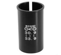 Manchon adaptateur réducteur de tige de selle en alliage d'aluminium antidérapant usiné CNC pour conversion du diamètre du tube de selle sur VTT et vélos de route (30,9-33,9)
