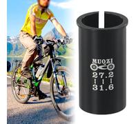 Manchon adaptateur réducteur de tige de selle en alliage d'aluminium usiné CNC antidérapant léger pour une utilisation avec différentes tailles pour tubes de selle sur VTT et vélos de route (27,2-31,6