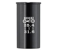 Manchon adaptateur réducteur de tige de selle en alliage d'aluminium usiné CNC pour un ajustement sûr sur divers tubes de diamètre de tige de selle (25,4-31,6)