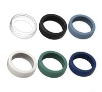 Manchon adaptatif en silicone pour Oura pour Ring 5 - S'adapte naturellement à la forme de l'anneau tout en soutenant les modes de vie actifs et sédentaires (10-13 6 pièces B)