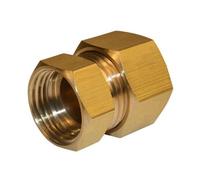 Manchon biconique laiton F 12 x 17 pour tube en cuivre