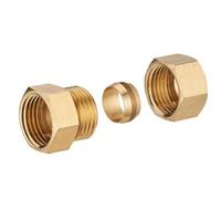 Manchon biconique laiton F 20 x 27 pour tube en cuivre