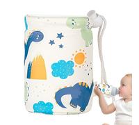 Manchon chaud pour biberon - Housse thermique en cuir PU de 350 ml, protection isolante portable pour l'eau de lait | Porte-bouteille de pépinière à rétention de chaleur pour poussette de voyage en pl