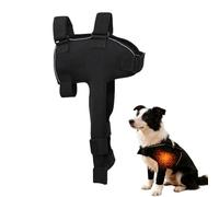 Manchon chauffant réglable et respirant pour animal domestique - Manchon de jambe pour chien - Protection contre les démangeaisons, la récupération, la marche, le camping, les voyages, le
