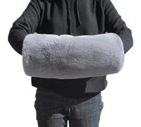 Manchon Chauffe-Mains en Fausse Fourrure Chauffe Main Hiver Chaud Réchauffe-Mains et Bras en Peluche Epaissi Manchon Chauffant Gants Protège-Mains Doux Confortable pour Femmes Hommes Cadeau de Noël