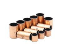 Manchon composite en cuivre Lot de 10 roulements à billes SF-1, manchon en cuivre composite, sans huile, autolubrifiants, diamètre intérieur 10, 12, 14, 16, 18, 20 mm, petite bague(D12xD14xL6)