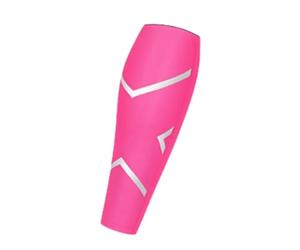 Manchon Compression Mollet Jambières de Football à Compression élastique, chaussettes longues, bas for hommes et femmes, basket-ball, volley-ball, Support jambe, protecteur, manches mollet(Rose,M)