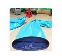Manchon coulissant de déchargement de poisson en toile Ripstop industrielle - Tube robuste et portable avec orifices de drainage for le transfert et le stockage des fruits de mer(62cm,600cm)