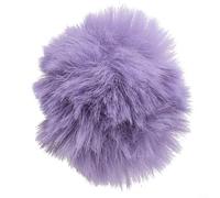 Manchon coupe-vent pour microphone de 510 mm pour utilisation en extérieur offrant une protection double couche pour améliorer le son en minimisant le bruit du vent (violet)