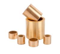 manchon d'arbre en laiton M3 M4 M5 M6 M8 M10 M12 M14 M16 Métallurgie Huile Roulement Manchon en cuivre Cuivre pur Manchon d'arbre Bague Joint Rondelle(10pcs 6x10x8)
