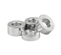 Manchon d'arbre M2.5 M3 M4 en alliage d'aluminium, joint de rondelle plat, joint d'isolation non fileté(M4xD10mm(10pcs),Length 25mm)