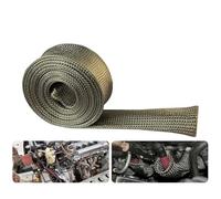 Manchon De Bouclier Thermique Automobile - Protecteur De Câble Ignifuge en Fibre De Basalte | Faisceau De Câbles Tressés Haute Température 900 °C | Idéal pour L'isolation Thermique du Compartiment