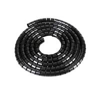 Manchon de câble à enroulement en spirale, Gaine de protection for câble 1 mètre, 8 mm, 10, 16, 22, 28, 32, gaine spiralée, tube d'enroulement(Black,8mm 1 meter)