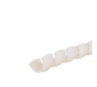 Manchon de câble à enroulement en spirale, Gaine spiralée flexible de 2 mètres, 8 à 40 mm, for protection câbles et fils(White,ID 18mm)