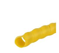 Manchon de câble à enroulement en spirale, Gaine spiralée flexible de 2 mètres, 8 à 40 mm, for protection câbles et fils(Yellow,ID 22mm)