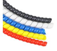 Manchon De Câble Enroulement de Fil coloré Spirale dans Le Manchon câble Faisceau câbles caloduc Moto Manchons Tuyau d'enroulement 1M 8-32mm(Blue,10mm)