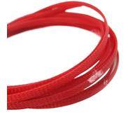 Manchon de câble Gaine tressée 3/4/6/8/10/12/14mm 1/5/10 mètres, Gaine de Protection de Fil Haute densité, Manchon de câble Noir et Rouge(Red,10MM_10M)