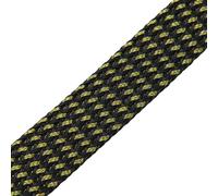 Manchon de câble Manchon de câble Extensible tressé de 2 à 40mm, Haute densité, dureté, Ligne Isolante, Protection de la Gaine de glande d'enveloppe de Fil(Black Gold,4MM_1 Meters)