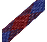 Manchon de câble Manchon de câble Extensible tressé de 2 à 40mm, Haute densité, dureté, Ligne Isolante, Protection de la Gaine de glande d'enveloppe de Fil(Blue Red,16MM_1 Meters)